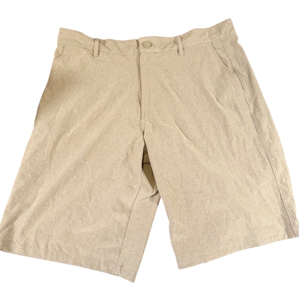 OP OPFlex 4-Way Stretch Board Shorts Size 36 Tan Khaki Hybrid